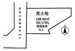 安積一小・安積中　安積町笹川西長久保　売土地