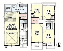 柴宮小・第一中　郡山市大槻町17期　1号棟　新築戸建
