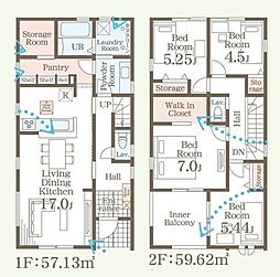 大成小・第一中　島2丁目第5　新築戸建　2号棟