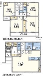 長津田駅　歩9分　横浜市緑区長津田2丁目　Ｉ号棟