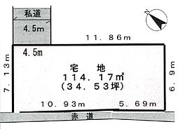 土地　中央区椿森3丁目（千葉駅）