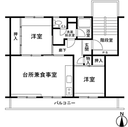 小室ハイランドＣ街区１２号棟（小室駅）