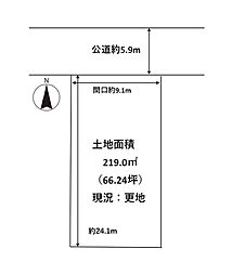 紫竹上園生町　建築条件無し土地