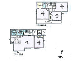 日野市百草23-2期　新築戸建　全3棟　2号棟