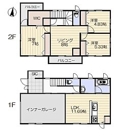 柴田郡柴田町ゆずが丘１丁目の一戸建て