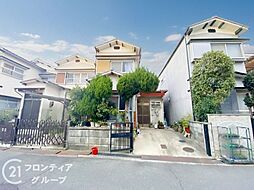 城陽市平川長筬　建築条件無し土地