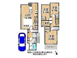 京都市伏見区深草大亀谷西寺町　新築一戸建て　Ｂ号棟