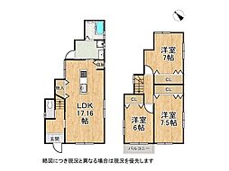 京都市山科区四ノ宮川原町　新築一戸建て
