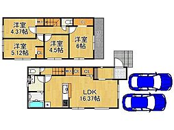 大津市鶴の里　新築一戸建て　1期　2号棟