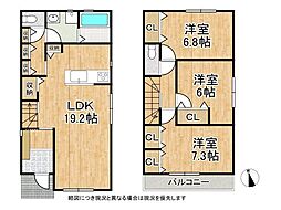 京都市伏見区深草直違橋片町　新築一戸建て　全1区画