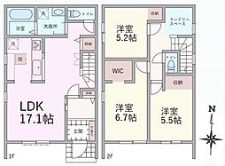 川越市かすみ野2丁目　新築戸建　1号棟