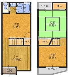 寝屋川市上神田1丁目の一戸建て