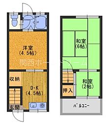 四條畷市江瀬美 ハーモニーデザイン 改装済み貸家 JR四條畷市