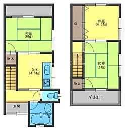 北岸和田2丁目1-24貸家
