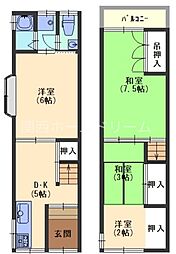 寿町8-7貸家(左端)