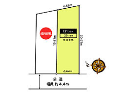 日置荘西町4丁 建築条件なし売土地（分筆・南側）