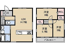 茨木市玉瀬町戸建て J号室