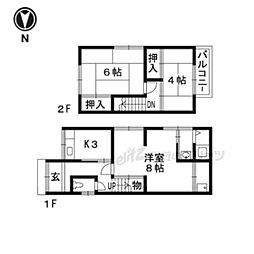 亀岡市篠町篠下北裏の一戸建て