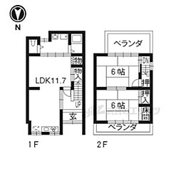 京都市右京区梅津上田町の一戸建て