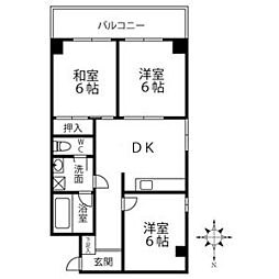 フラワーハイツツボイ 203