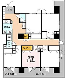 ロイヤルパークスＥＲささしま　D-room share ささ 3G-4