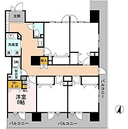 ロイヤルパークスＥＲささしま　D-room share ささ 3G-5