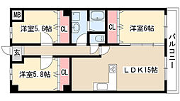 鴻ノ巣ヒルズビル 5D