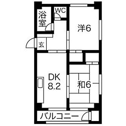 川原マンション 2B