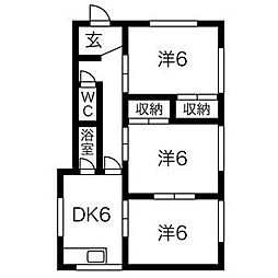 つつじが丘貸家 C