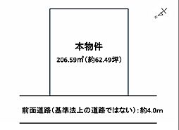 大津市本堅田二丁目 建築条件なし売り土地