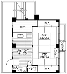 ビレッジハウス二和4号棟 0302