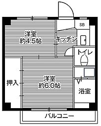 ビレッジハウス不入斗2号棟 0302