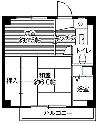ビレッジハウス亀井野4号棟 0202