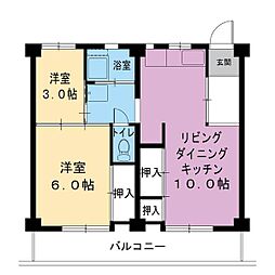 ビレッジハウス滝呂2号棟 0202