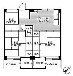 ビレッジハウス葛ノ葉6号棟 0103