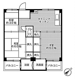 ビレッジハウス瀬田2号棟 0201