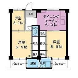 ビレッジハウス野村2号棟 0201