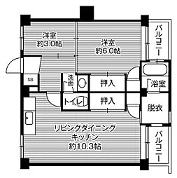 ビレッジハウス萩原2号棟 0302