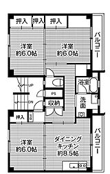 ビレッジハウス美園II1号棟 0502