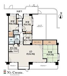 120m2以上の最上階ネオグランデ広瀬川