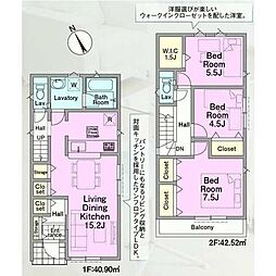 東村山市久米川町1丁目　新築戸建・LDK15帖超