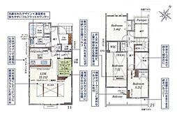 東久留米市中央町4丁目　新築戸建・LDK22帖超