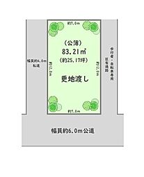 江戸川区中央2丁目　建築条件なし売地