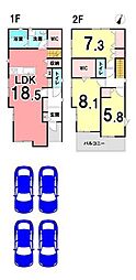 新築戸建 葵区古庄7期　全2棟