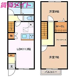 Maisonette land 川越I　B
