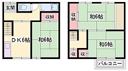 土山二戸一貸家　東側