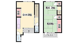 元町戸建貸家北西側（2戸一）