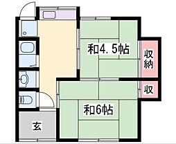 吉野様平屋二戸一　1F角
