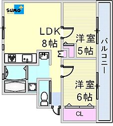 高津橋農住団地　B棟 108