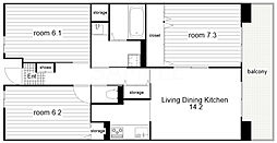 明石清水第2高層住宅　1号棟 104